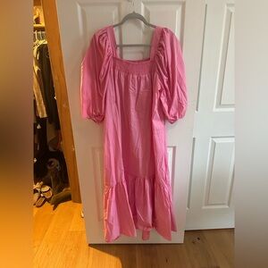 Feminine maternity dress 🎀 Pink - easy!